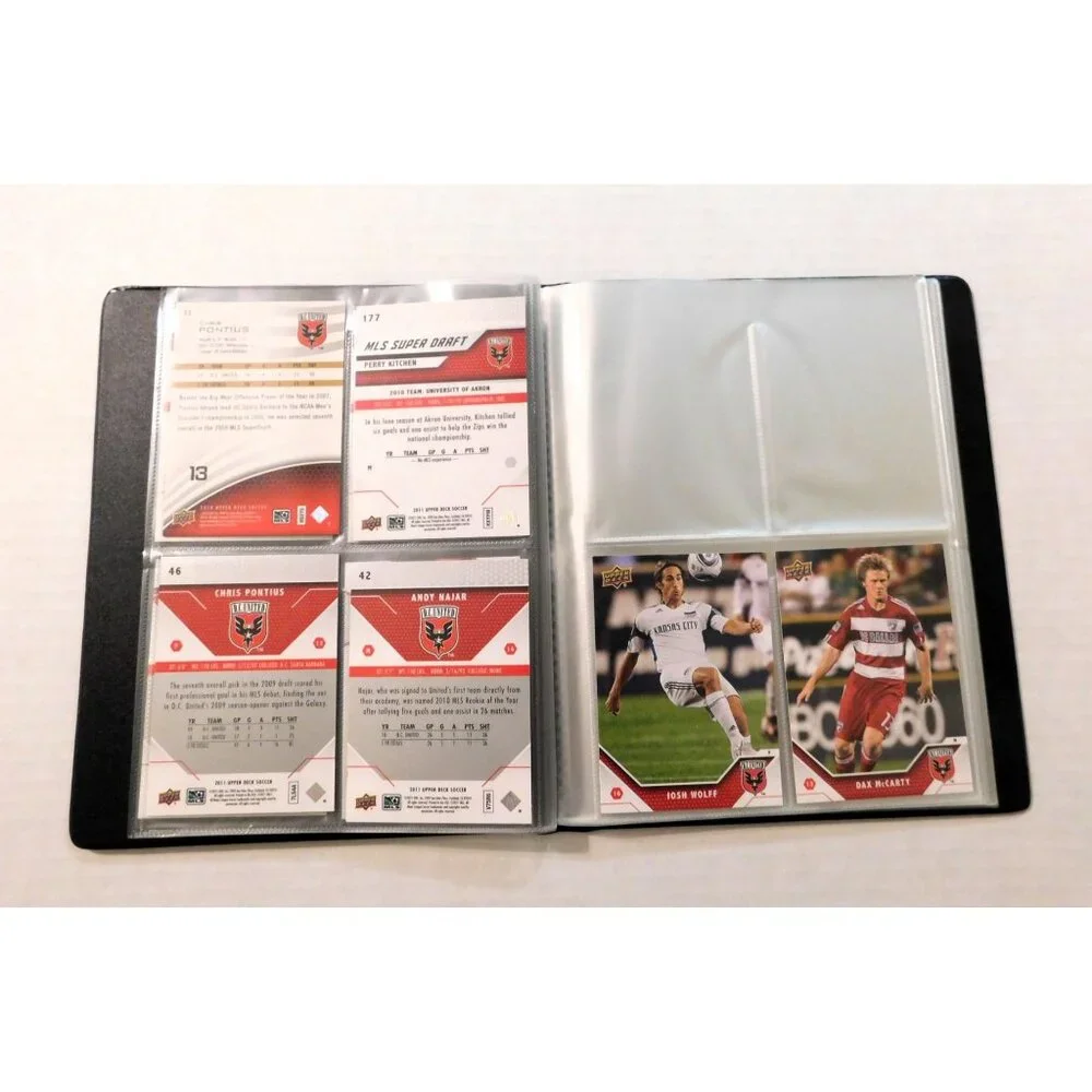 DC United Soccer Team Autographed Collectors Card Album 10 Upper Deck Cards